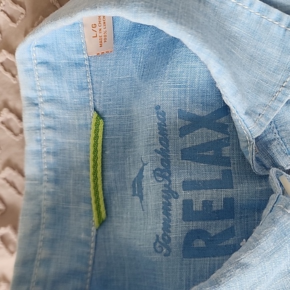 Tommy Bahama men's long sleeve linen shirt - Picture 4 of 4